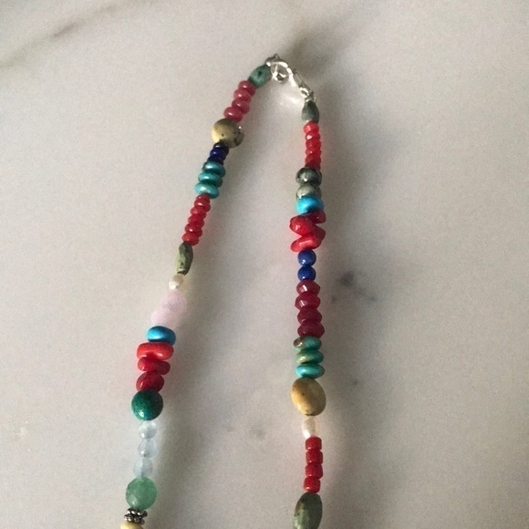 Sundance Semi Precious Stone & Pearl Necklace—Turquoise—Beautiful!!  New! - Picture 6 of 9
